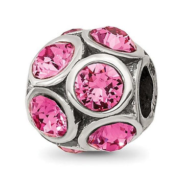 Sterling Silver October Crystal Reflections Bead REF-12246